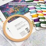 Celestial Isles - Walvissen onder sterrenhemel - LetiStitch borduurpakket -bestellen bij Iris Borduurt