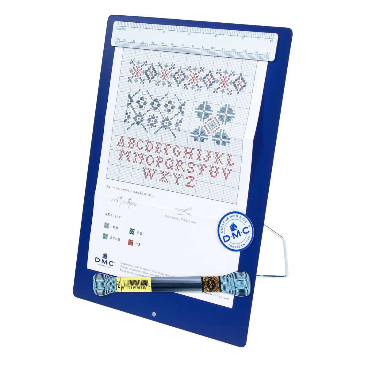 DMC Magneetbord met lineaal en magneten