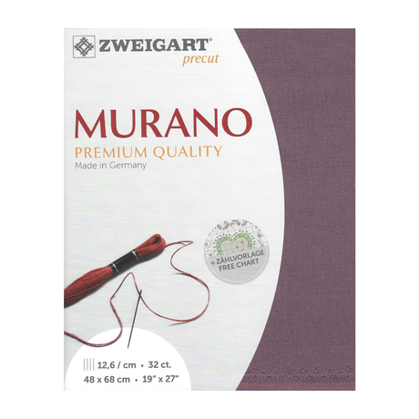 Zweigart Murano evenweave 32 count - Blackberry - 48 x 86 cm -bestellen bij Iris Borduurt