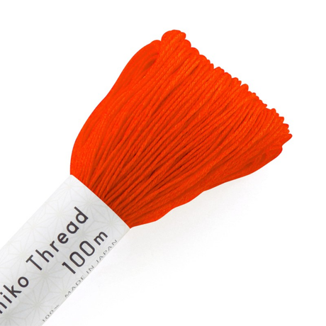 Sashiko garen - Bright Orange - Oranjerood - 100 meter -bestellen bij Iris Borduurt