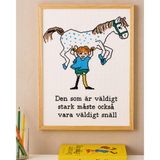 Pippi Langkous borduurpakket - Zweedse quote - Astrid Lindgren -bestellen bij Iris Borduurt