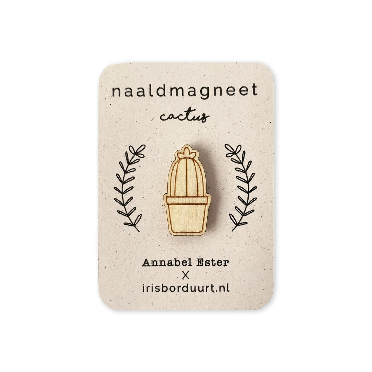 productfoto-naaldmagneet-cactus - Iris Borduurt