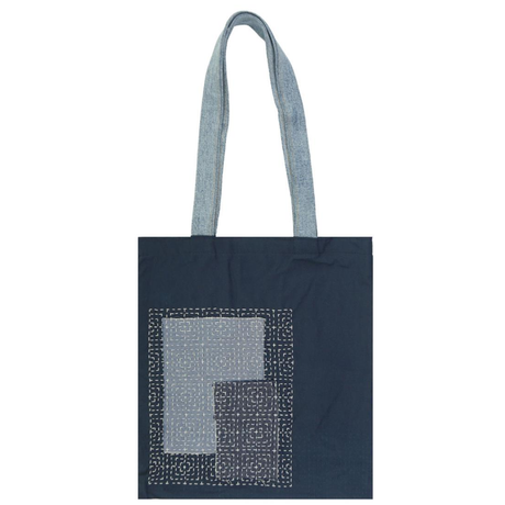 Sashiko sjabloon vierkanten - Geometrisch patroon - 10 x 10 cm