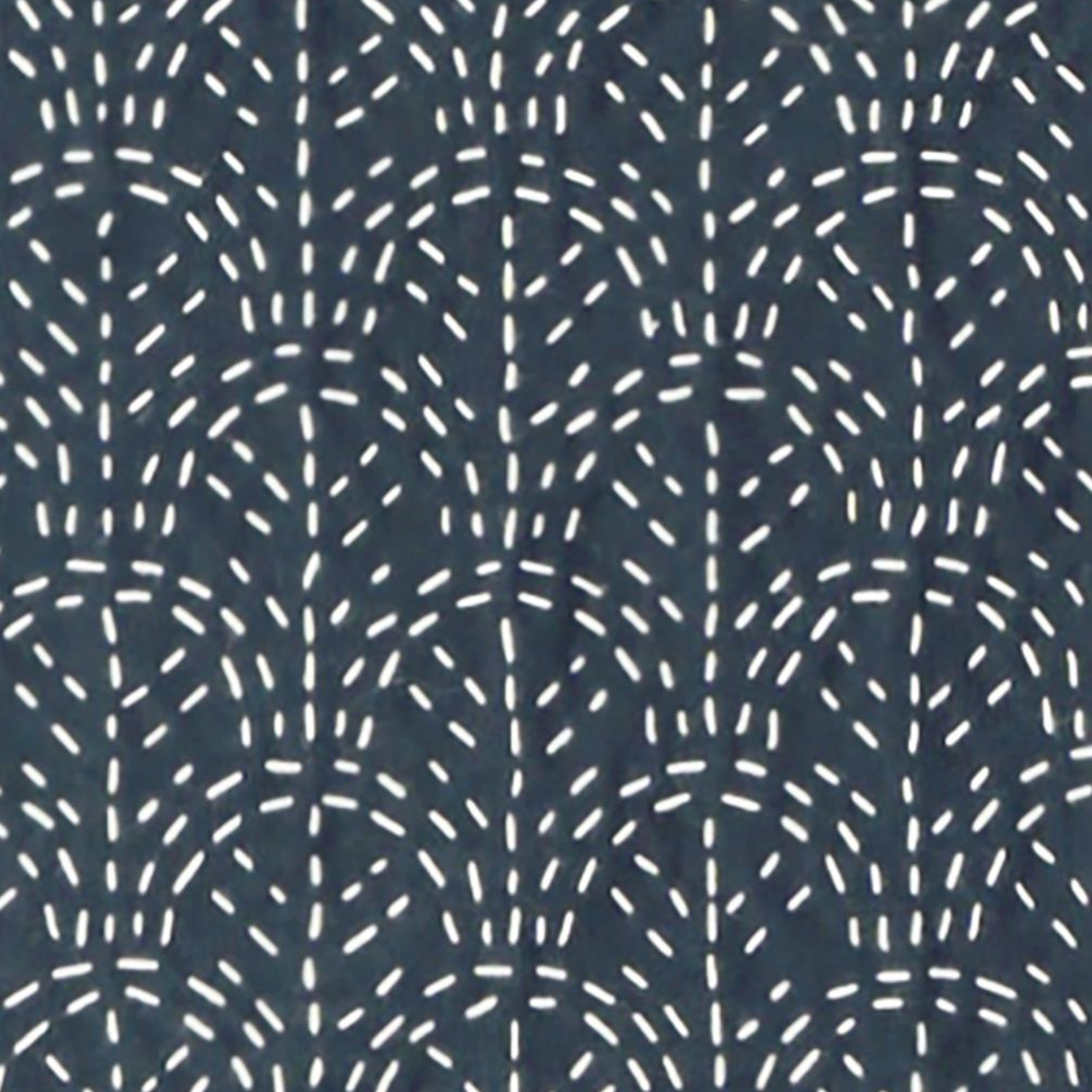Sashiko sjabloon golven - Seigaiha - Geometrisch patroon - 10 x 10 cm
