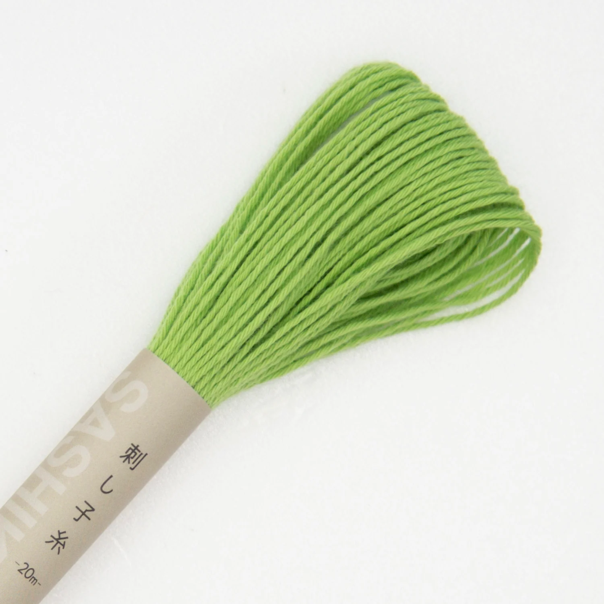 Sashiko garen - Lime - 20 meter -bestellen bij Iris Borduurt