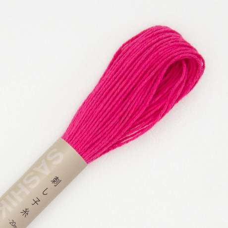 Sashiko garen - Fel roze - 20 meter -bestellen bij Iris Borduurt