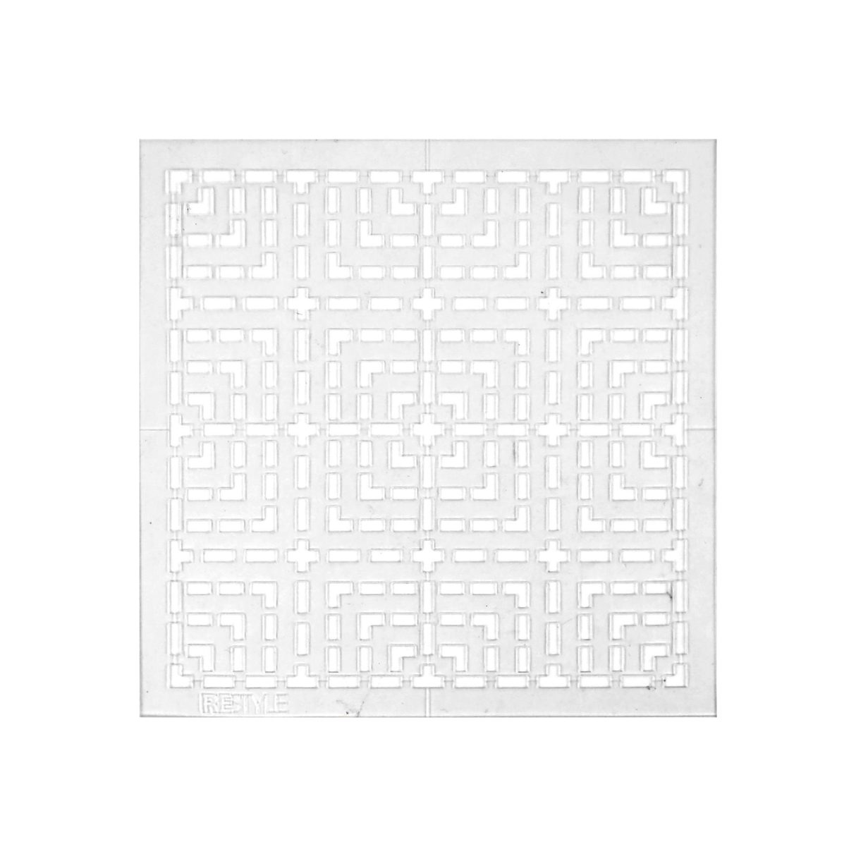Sashiko sjabloon vierkanten - Geometrisch patroon - 10 x 10 cm