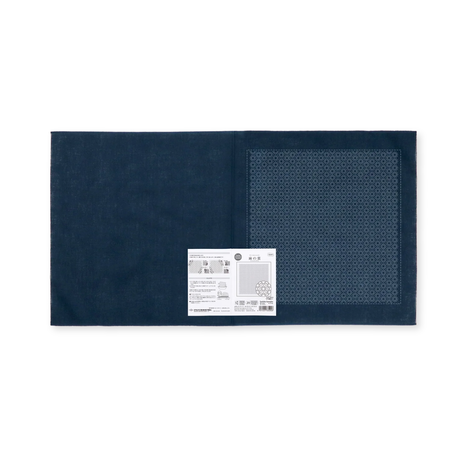 Sashiko stof met patroon - Asanoha - Donkerblauw - Hana Fukin -bestellen bij Iris Borduurt