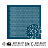 Sashiko stof met patroon - Asanoha - Donkerblauw - Hana Fukin -bestellen bij Iris Borduurt
