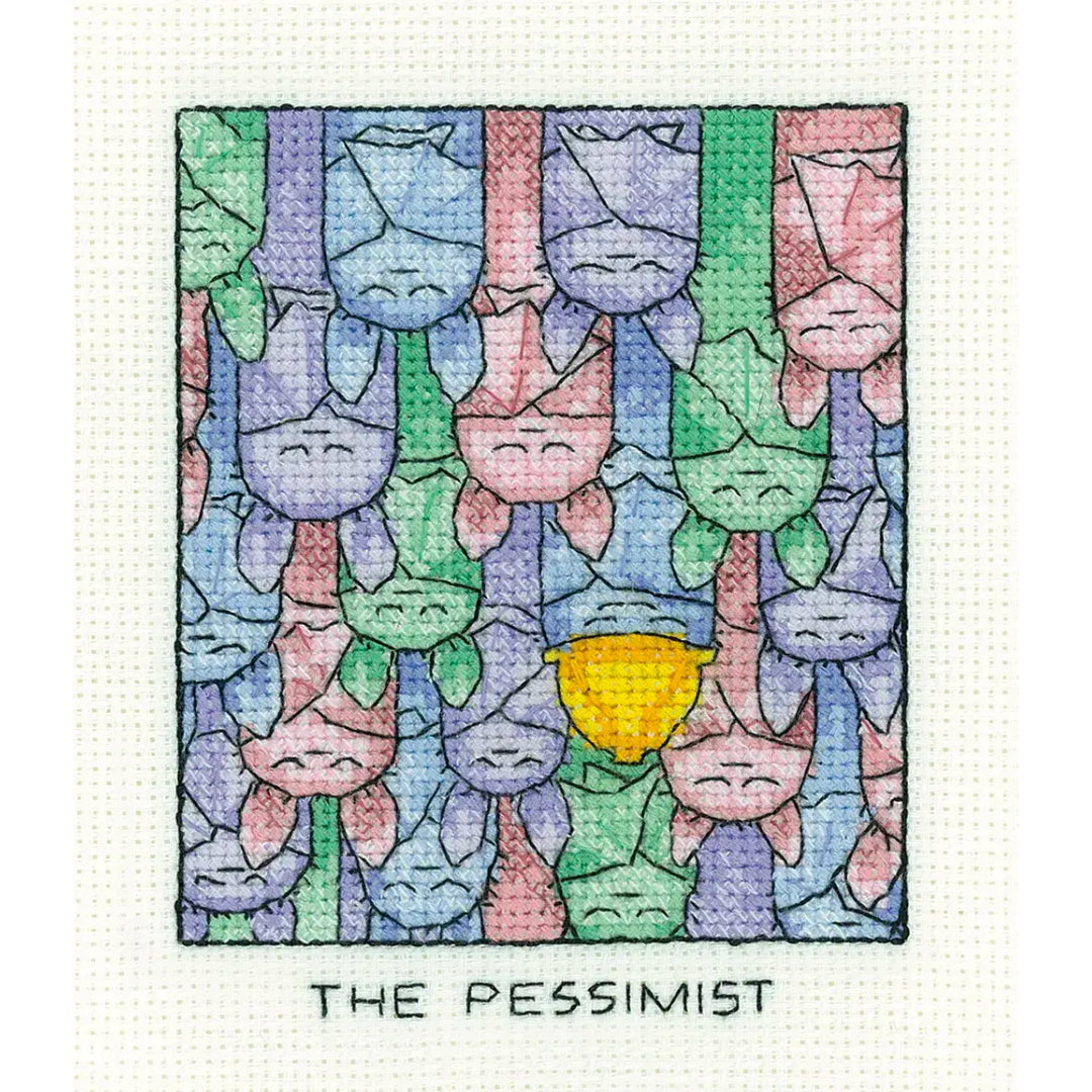 simply-heritage-borduurpakket-the-pessimist - Heritage Crafts