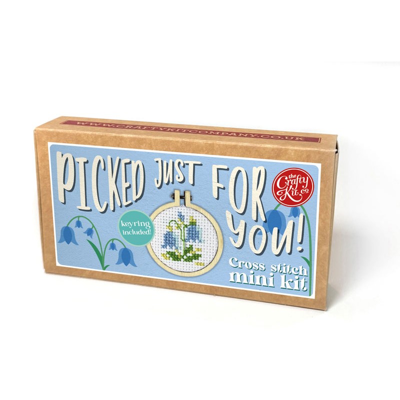 Picked Just For You sleutelhanger - Bluebells - Mini borduurpakket