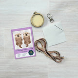 You're Otterly Amazing sleutelhanger - Otters - Mini borduurpakket