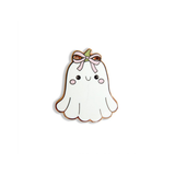 Boo - Spookje met roze strik - LetiStitch Needle Minder -bestellen bij Iris Borduurt