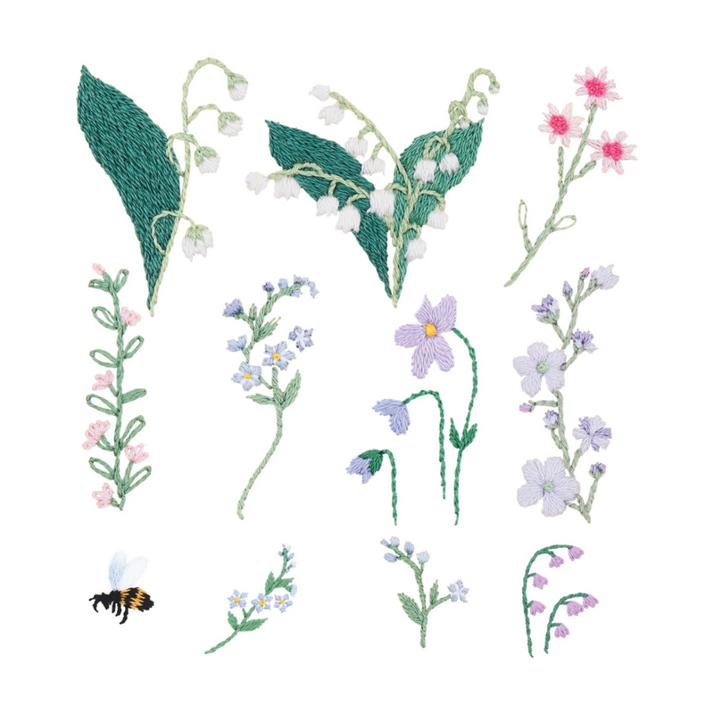 stick-and-stitch-borduurpatronen-bloemen - Rico Design