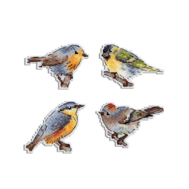 vogel-koelkastmagneten-borduurpakket - MP Studia