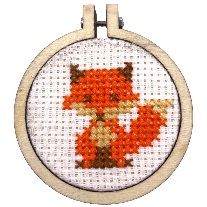 For Fox Sake! - Vos sleutelhanger - Mini borduurpakket