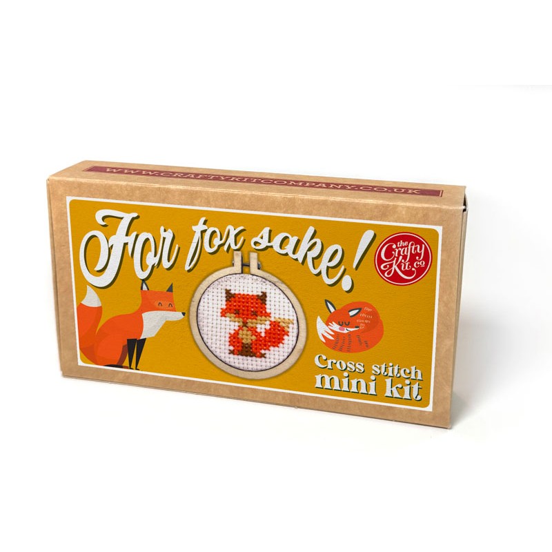 For Fox Sake! - Vos sleutelhanger - Mini borduurpakket