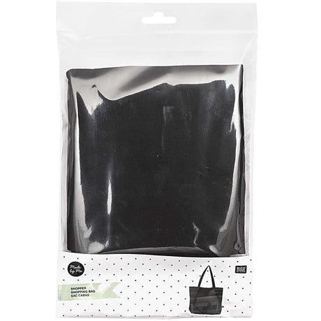 Rico Design katoenen tas om te borduren - Zwart