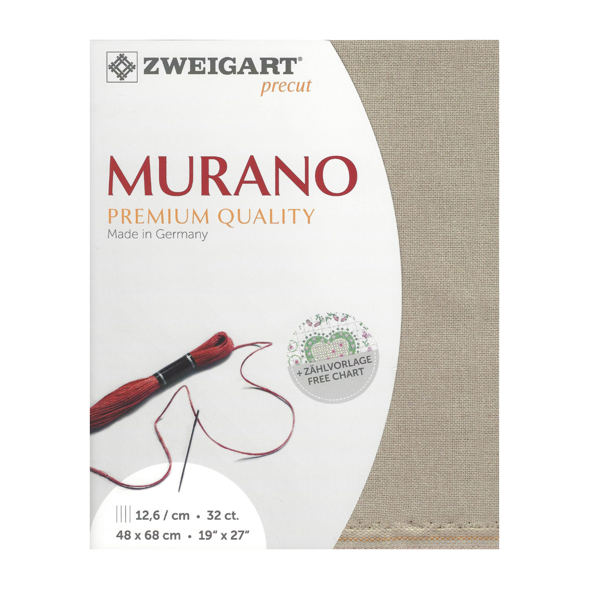 zweigart_murano_evenweave_32_count_bruin - Zweigart