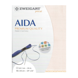 Zweigart Aida borduurstof 14 count - Pale Pink - 48 x 53 cm