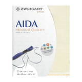 Zweigart Aida borduurstof 14 count - Ecru - 48 x 53 cm