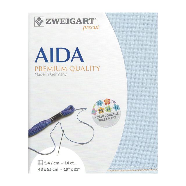 zweigartaidalichtblauwprecut - Zweigart