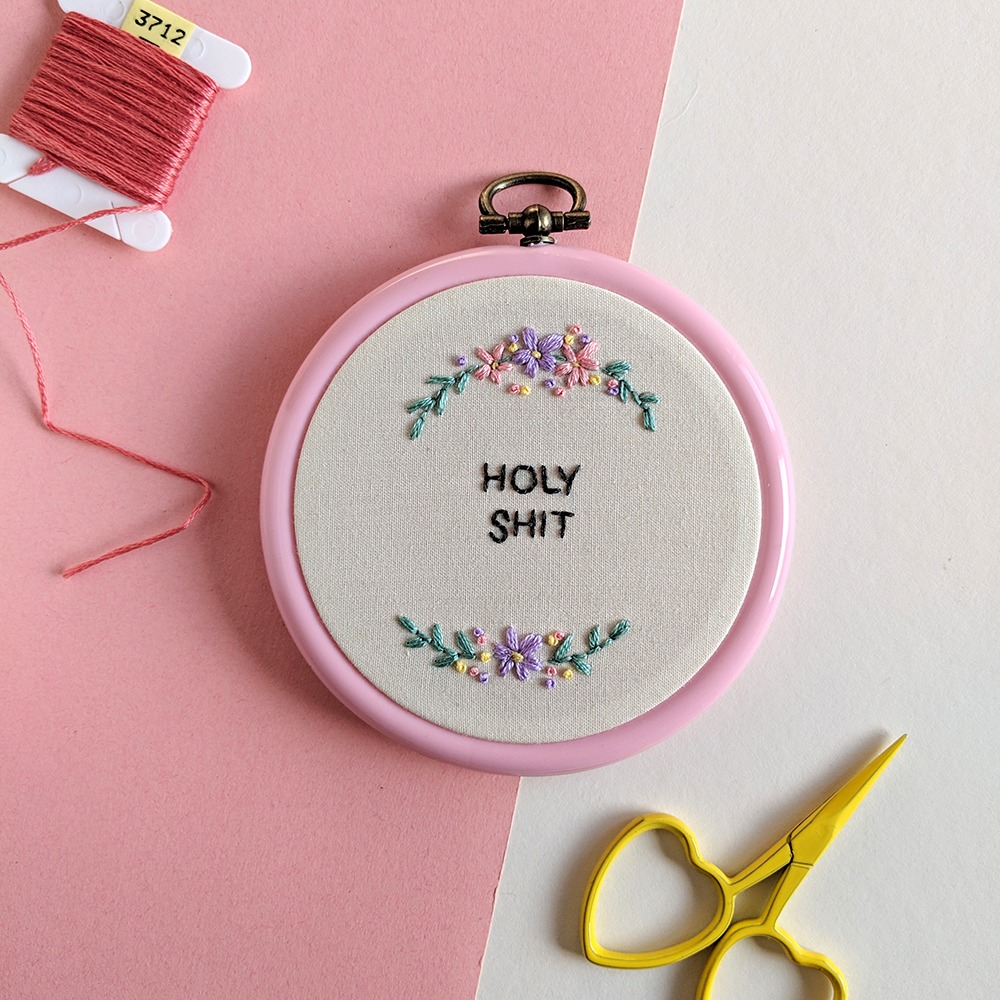 holy shit embroidery borduurwerk