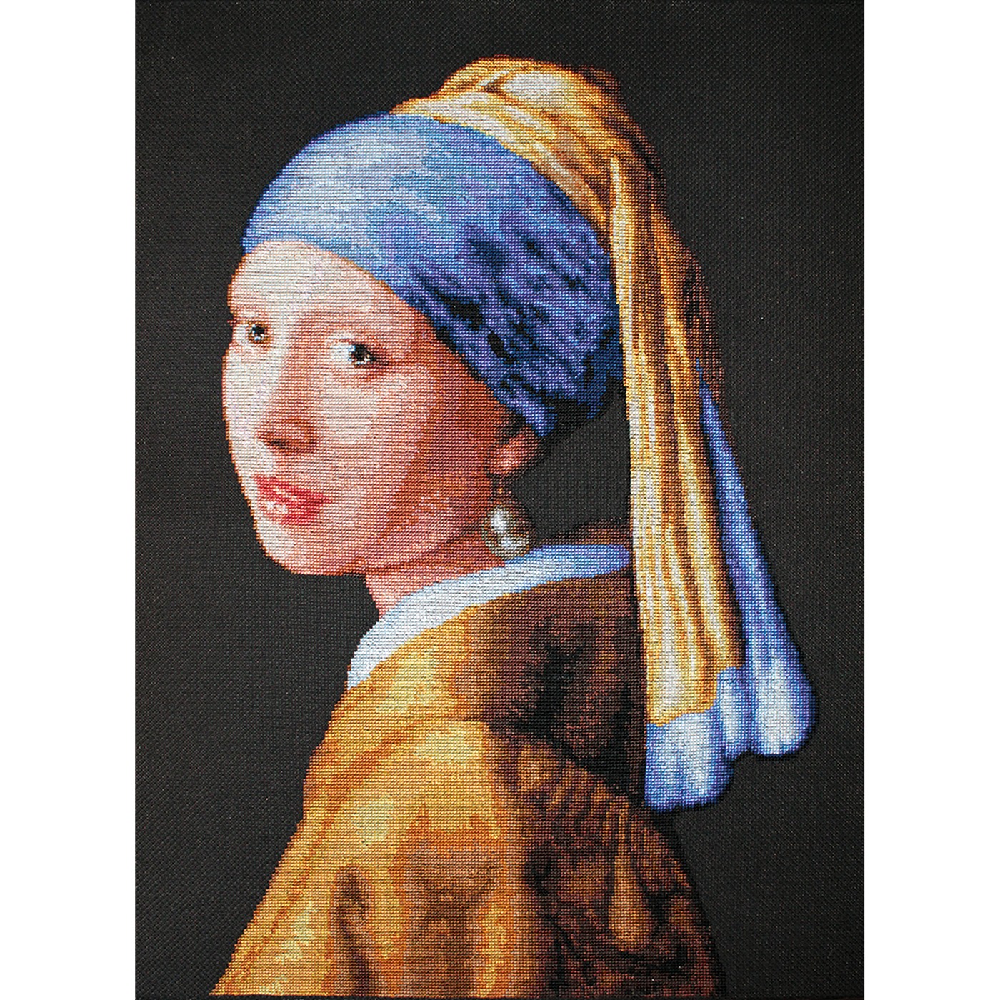 werkplaats Hover Discrepantie Meisje met de parel (Vermeer) - Borduurpakket Luca-S - Iris Borduurt