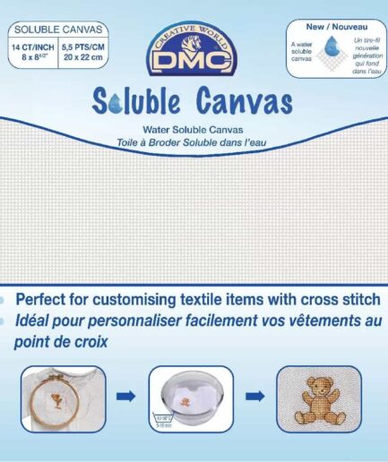 DMC Soluble Canvas - Decoreer kleding met kruissteek