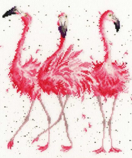borduurpakket flamingo bothy threads