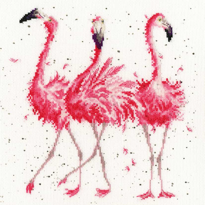 borduurpakket flamingo bothy threads