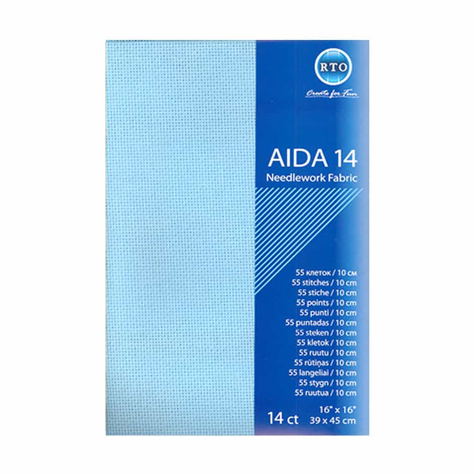 aida lichtblauw 14 count
