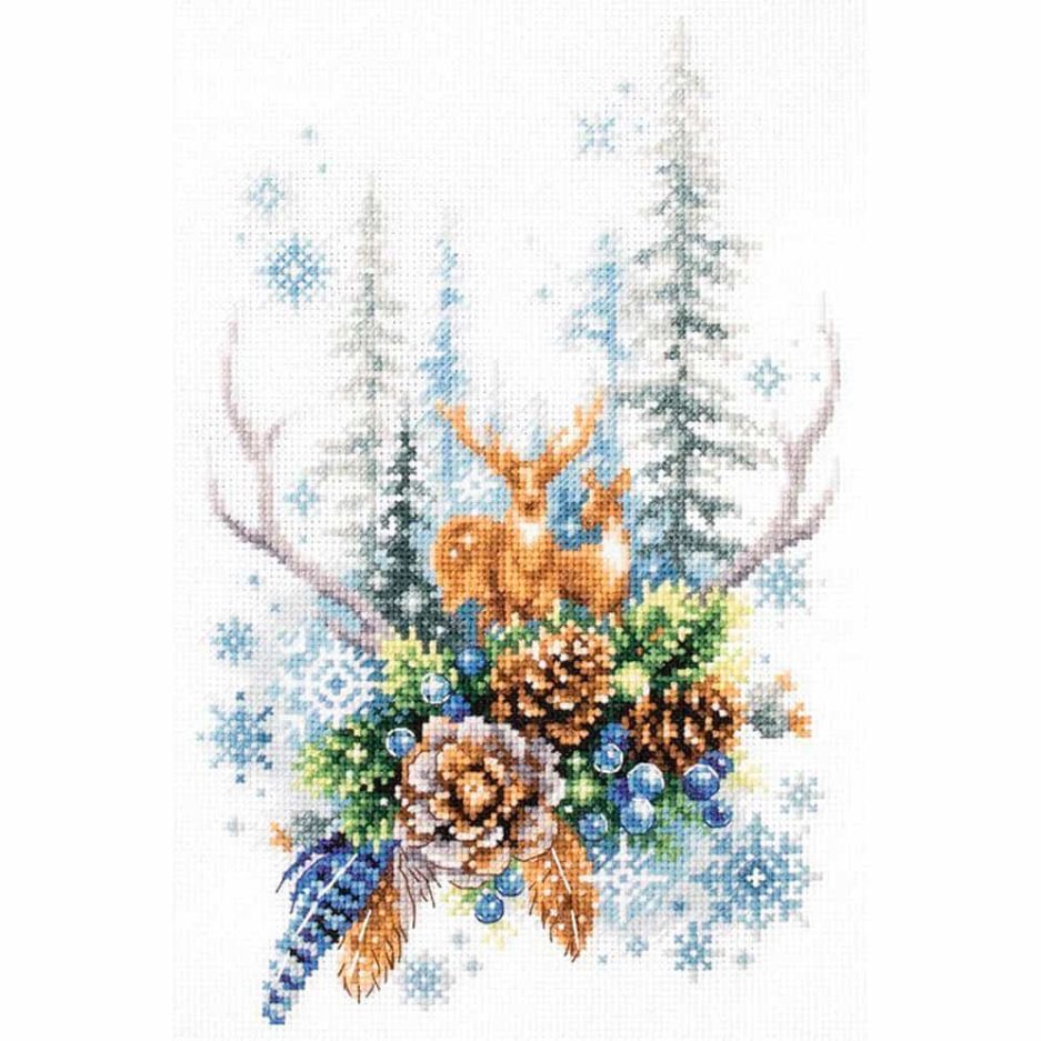 Winter forest spirit borduurpakket