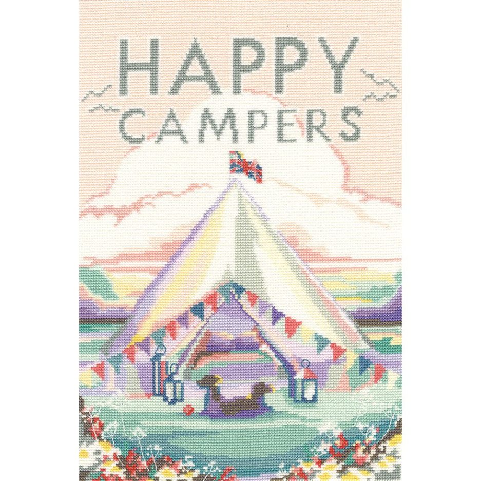 Bothy Threads happy campers borduurpakket