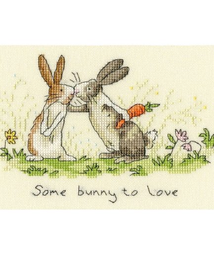 some bunny to love borduurpakket