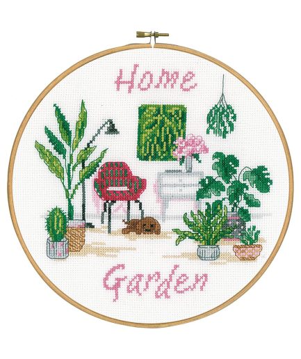 urban jungle home garden borduurpakket