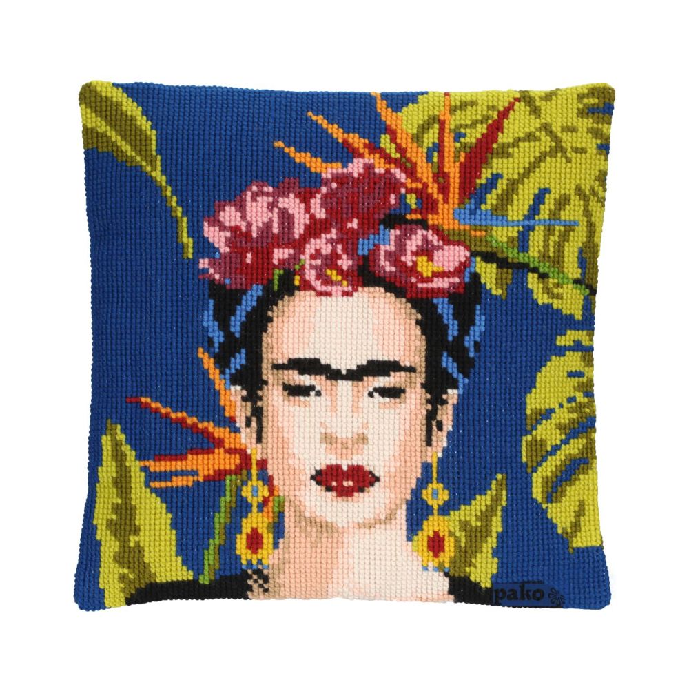 Frida Kahlo kussen borduurpakket