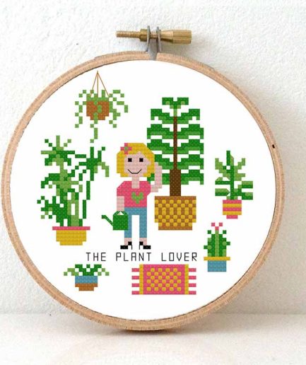 the plant lover borduurpakket