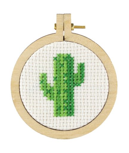 mini borduurwerk cactus