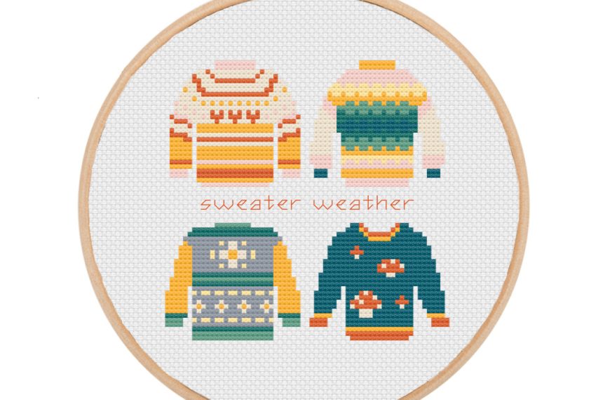 Sweater Weather: Het eerste officiële Iris Borduurt Borduurpakket
