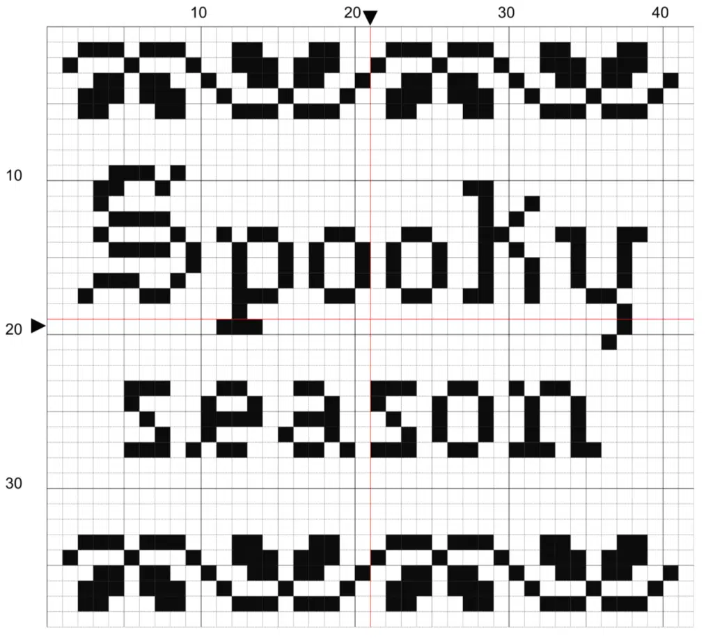 Spooky Season borduurpatroon