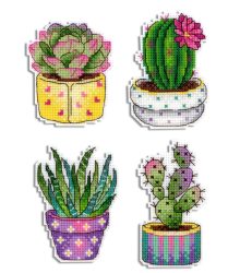 cactus magneten borduren