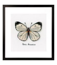 vervaco borduurpakket witte vlinder
